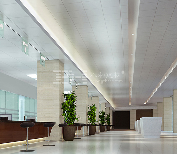 勾搭式鋁瓦楞板吊頂應用