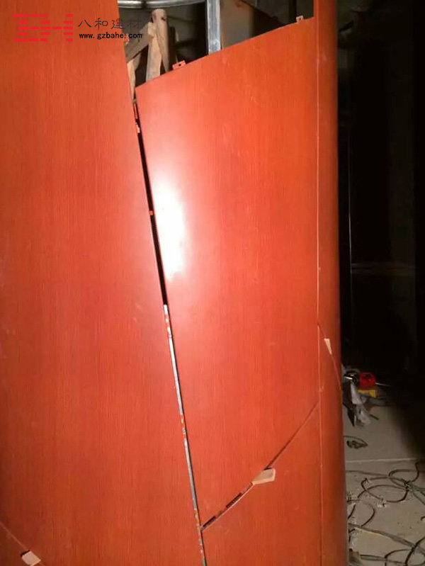 【中山百匯廣場】包柱鋁單板安裝樣板現場 【中山百匯廣場】包柱鋁單板安裝樣板現場