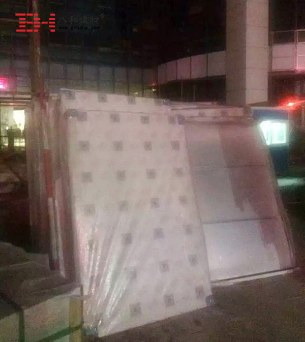 廣州合生廣場項目定制室內鋁單板發貨動態2
