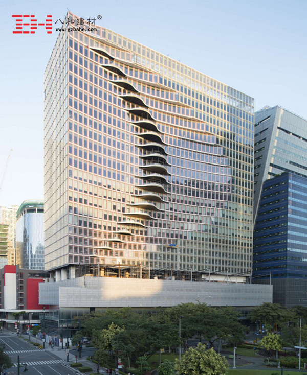 菲律賓馬尼拉市中心大廈外墻金屬沖孔板