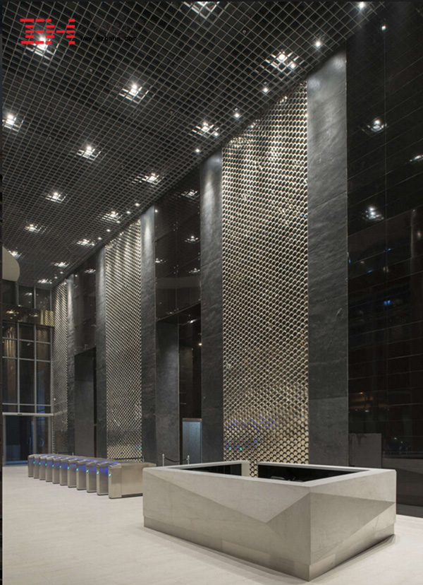 菲律賓馬尼拉市中心大廈外墻金屬沖孔板6