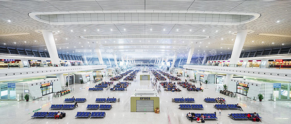 杭州新火車東站-鋁單板、鋁方通天花4