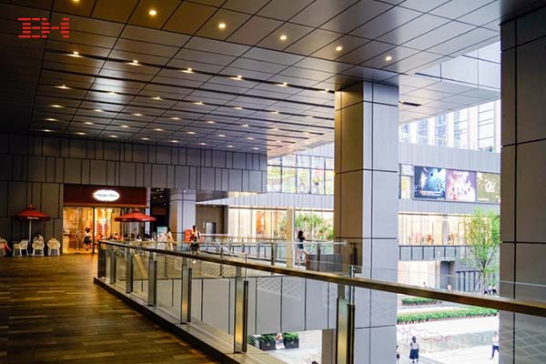 案例欣賞：室內鋁單板吊頂裝飾深圳華潤萬象城內部天花