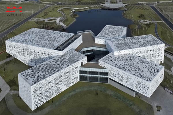 鏤空幕墻形態，南開大學大通學生中心幕墻的鏤空鋁單板