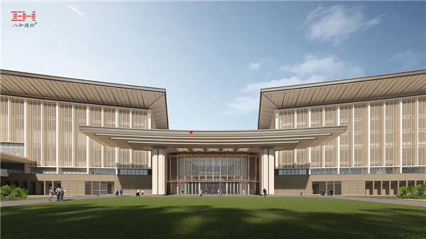 10mm厚大型戶外組合鋁窗花、鋁單板幕墻裝飾，深圳香蜜湖國際交流中心